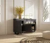 Sideboard, Highboard, 158x35x87cm, 3 Türen, Elektrokamin Produktbild-Vorschau 3