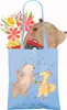 Mr. & Mrs. Panda Shopping Tasche Hase Tanzen - Sky Blue - Produktbild-Vorschau 3