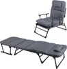 2 in 1 Gartenliege Sanitätsliege Gästebett und Relaxsessel mit Polster Anteprima dell’immagine prodotto