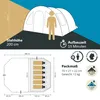 Skandika Kambo Tunnelzelt für 6 Personen | XL Familienzelt Produktbild-Vorschau 6