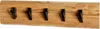 HAKU Wandgarderobe akazie, schwarz - Massivholz, Metall, Produktbild-Vorschau 1