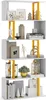 A multi-tiered, S-shaped bookshelf filled with decorative items. Náhľad obrázku produktu