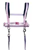 Pferdegeschirr -Funny Horses Hearts-  rosa/dunkelblau Produktbild-Vorschau 5