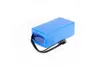 A blue lithium-ion battery pack with a black cable and connector is shown on a white background. Produktbild-Vorschau