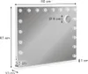 Lustro toaletowe Vicco Greta Biały 80 x 61 cm z Podgląd zdjęcia produktu 3
