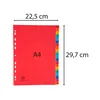 Exacompta 5x Register + A4, Karton, 225g, 20 Taben, Taben Produktbild-Vorschau 4