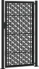 vidaXL Záhradná brána Čierna 100x175 cm Oceľový krížový Náhľad obrázku produktu 6