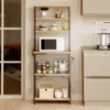 A multi-shelf kitchen storage unit with various kitchen items on display. Podgląd zdjęcia produktu