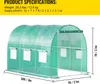 SucceBuy 10 x 7 x 7 ft tunelový skleník, přenosný skleník Náhled obrázku produktu 7