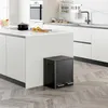 VonHaus 30L Mülleimer 2 x 15L Fächer, Schwarz, Mit Pedale, Produktbild-Vorschau 8