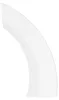 A white curved object against a white background. Produktbild-Vorschau