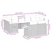 The Living Store 9-tlg. Garten-Sofagarnitur mit Kissen Produktbild-Vorschau 3