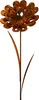 Rost Blume mit Edelstahlkugel 112 cm Edelrost Gartendeko Produktbild-Vorschau 1