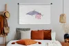 MuchoWow® Wandteppich Wandbehang Delfin - Pflanzen - Meer - Produktbild-Vorschau 4