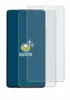 A smartphone screen protector is shown on a dark blue background. Produktbild-Vorschau