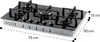 Klarstein Plynový sporák 5 horákov, 11,5 kW vstavaný Náhľad obrázku produktu 9
