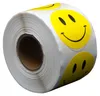 500 Etiketten Smiley gelb 35 mm auf Rolle - Siegelaufkleber Produktbild-Vorschau 1