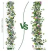 2 Stück 5.68FT Künstliche Blumengirlande Deko Eukalyptus Produktbild-Vorschau 3