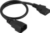A black power cord with two IEC connectors. Voir les images du produit