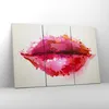 Bild auf Leinwand - Leinwandbild - Rote Lippen glänzend Produktbild-Vorschau 4