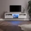 Klarstein TV Board Weiss, Wohnzimmer Möbel für TV, 150 cm Produktbild-Vorschau 1