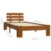 vidaXL Massivholzbett Honigbraun Kiefer 100x200 cm Produktbild-Vorschau 6