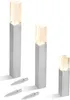 esotec Solarleuchte Bubble Tower im 3er-Set aus Edelstahl Produktbild-Vorschau 2