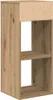 A standalone product shot of a tall, narrow bookshelf with two open shelves and a top panel that appears to be made of a different material. Náhled obrázku produktu