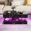 Tavolino da divano INONEFT con LED e spazio contenitivo Anteprima dell’immagine prodotto 2