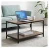 Tavolino Relaxdays, con ripiano, in legno e metallo, con Anteprima dell’immagine prodotto 3