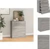 vidaXL Kommode mit 4 Schubladen 60x30,5x71 cm Grau Sonoma - Produktbild-Vorschau 1