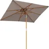 Sekey 300 x 200 cm Sonnenschirm Rechteckig Holz Produktbild-Vorschau 7