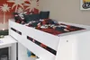 Lit combiné pour enfants avec détails blancs 90 x 200 cm – Voir les images du produit 9