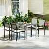 Outsunny Gartentisch Aluminium 120x70 cm Wetterfest Produktbild-Vorschau 8