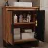 Meuble vasque loft à deux portes avec étagère de 82 cm Voir les images du produit 7