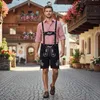 Kurze Trachten Lederhose mit Hosenträger Trachtenhose Produktbild-Vorschau 3