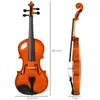 HOMCOM Violon 4/4 pleine grandeur avec étui, accordeur, Voir les images du produit 5