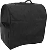 A black quilted cover for a kitchen appliance, possibly a mixer, with a handle on top and a pocket on the side. Produktbild-Vorschau