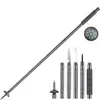 Leichter 100cm Aluminium-Wanderstock, 5-teilig mit Kompass, Produktbild-Vorschau 1
