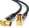 Kabel antenowy Primewire HDTV kątowy z oplotem - 2-krotne Podgląd zdjęcia produktu 1