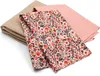 Blumen Rot Set10 Waffelstoff Set  1x Waffelstoff + 2x  Produktbild-Vorschau 2