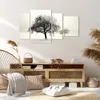 Bild auf Leinwand - Leinwandbild - 4 Teile - Bäume Schnee Produktbild-Vorschau 7