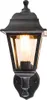 Klasyczna lampa ścienna zewnętrzna czarna z czujnikiem Podgląd zdjęcia produktu 8