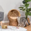 Pawhut PawHut kosz dla kota rattanowe legowisko z poduszką Podgląd zdjęcia produktu 2