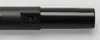 Close-up shot of the end of a black cylindrical object, possibly a vacuum cleaner part or a pen. Produktbild-Vorschau