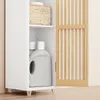 SoBuy Badezimmer-Hochschrank mit 2 Türen Aufbewahrungsmöbel Produktbild-Vorschau 4