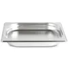 A stainless steel food pan on a white background. Produktbild-Vorschau