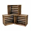 Three wooden crates stacked on a white background. Náhled obrázku produktu