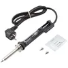 A black and silver desoldering gun with a power cord and accessories is shown against a white background. Produktbild-Vorschau