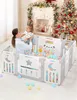 Dripex Laufgitter Laufstall Baby Absperrgitter 14-Paneele Produktbild-Vorschau 8